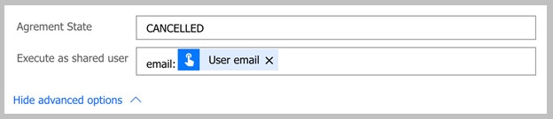 Aktiver sending på vegne av ved bruk av Acrobat Sign Government-kobling.