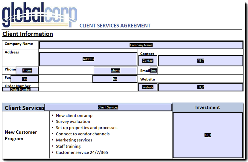 Feltplassering i Acrobat