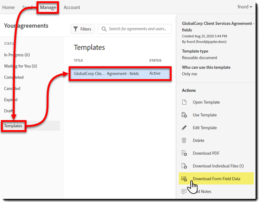 Exportar dados de modelo — interface moderna