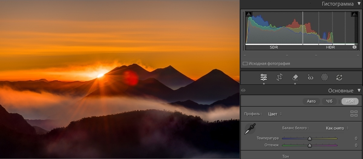 Изображение после применения эффекта HDR