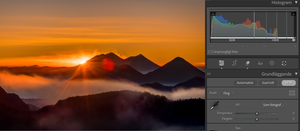Bild efter att HDR-effekt använts