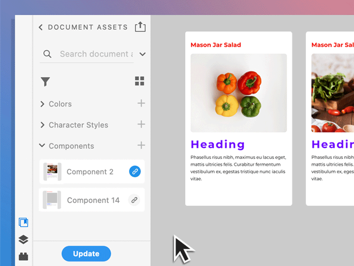 从“文档资源”面板中预览更新