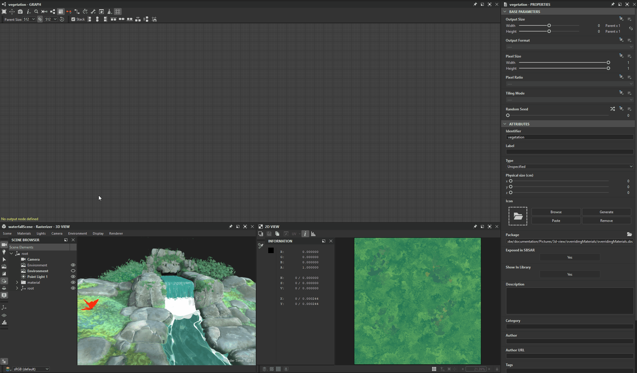 Extract texture to graph - Demonstration
